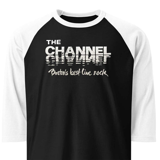 The Channel Boston Best Live Rock unisex 3/4 sleeve raglan baseball tee
