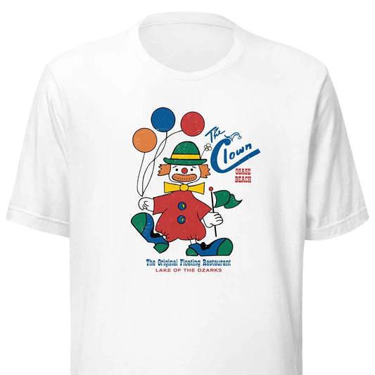 The Clown Floating Restaurant Lake of the Ozarks Unisex Retro T-shirt