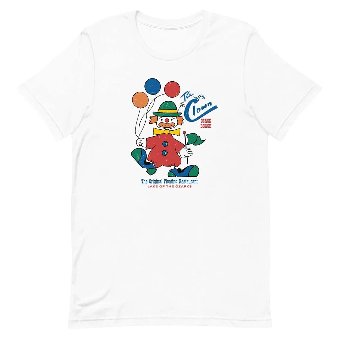 The Clown Floating Restaurant Lake of the Ozarks Unisex Retro T-shirt