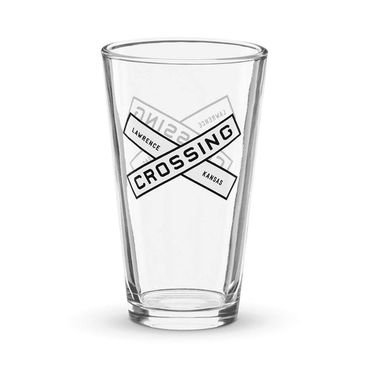 The Crossing Lawrence Shaker Pint Glass