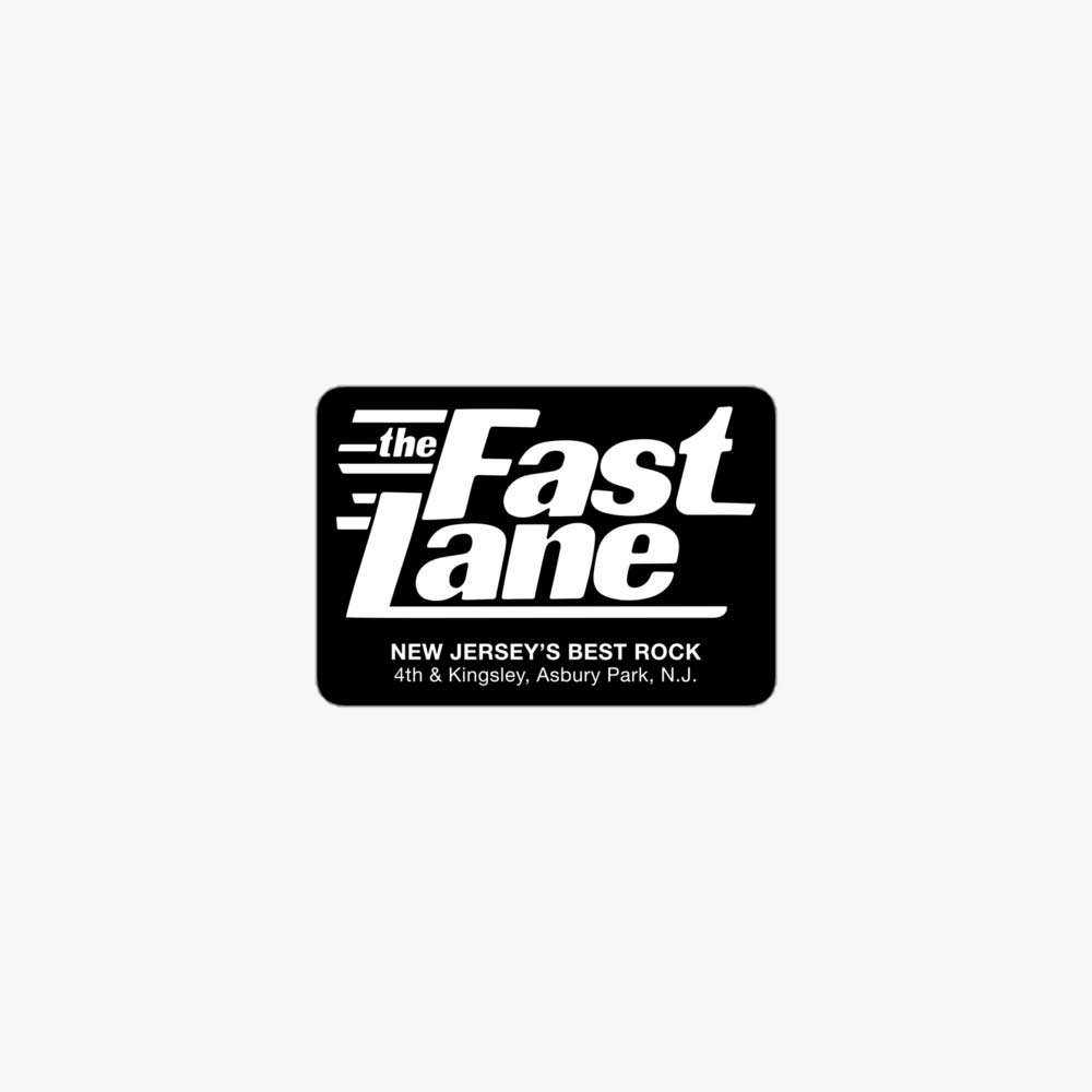 The Fast Lane Asbury Park Retro Sticker