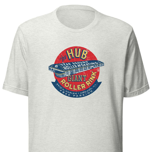 The Hub Roller Rink Chicago Unisex Retro T-shirt