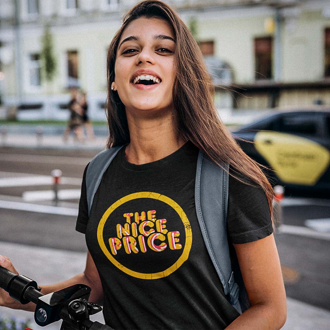 The Nice Price Music Sticker Unisex Retro T-shirt