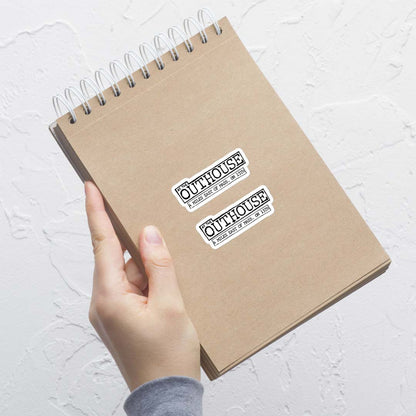 The Outhouse Lawrence Retro Sticker