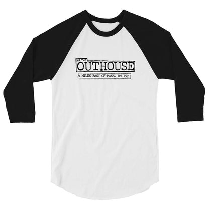 The Outhouse Lawrence Unisex Retro 3/4 sleeve raglan baseball tee