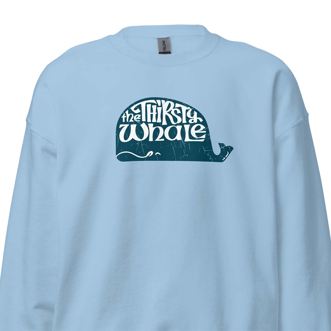 Thirsty Whale Chicago Unisex Retro Crewneck Sweatshirt