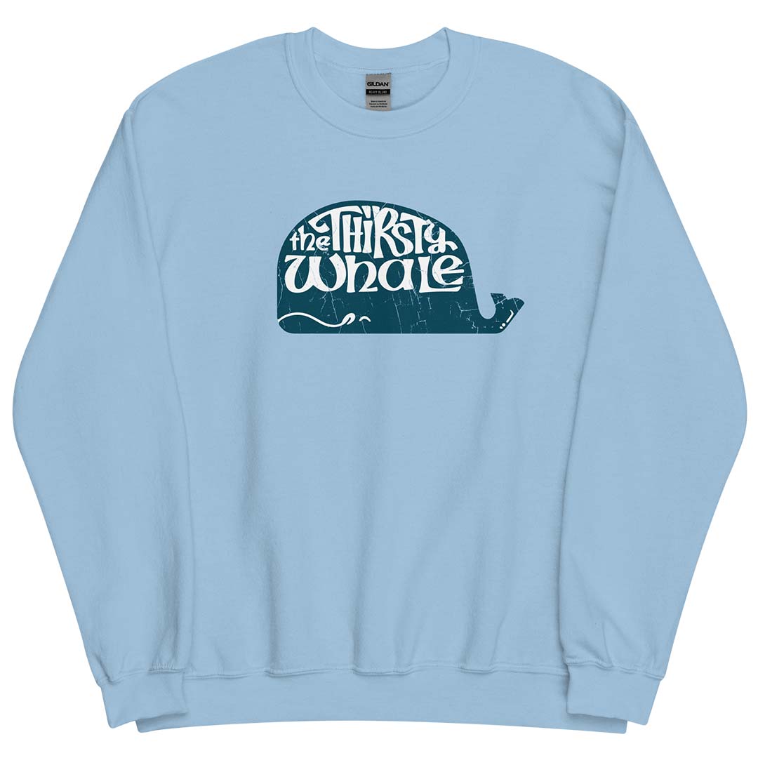 Thirsty Whale Chicago Unisex Retro Crewneck Sweatshirt