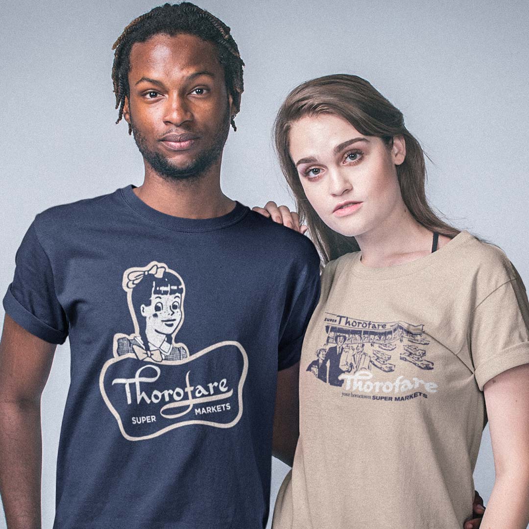 Thorofare Supermarkets Unisex Retro T-shirt