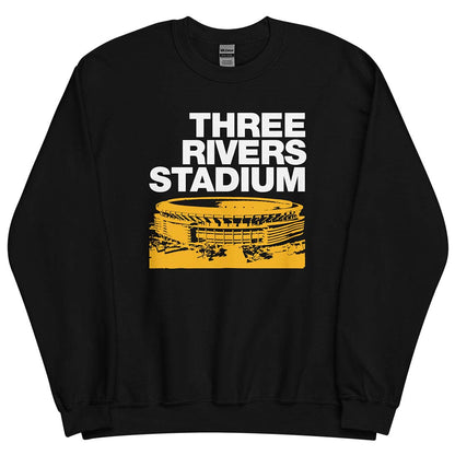 Three Rivers Stadium Pittsburgh Unisex Retro Crewneck Sweatshirt