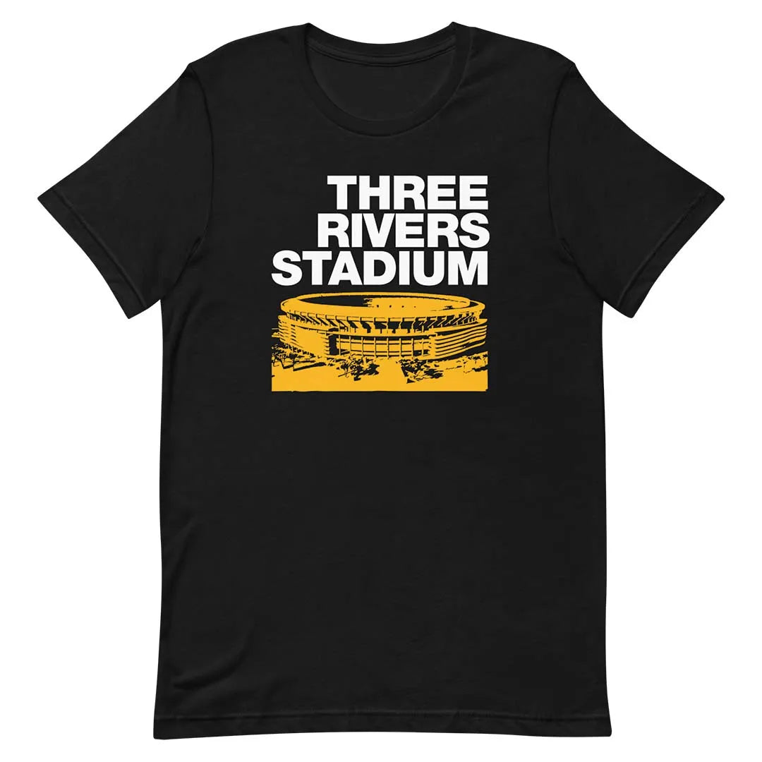 Three Rivers Stadium Pittsburgh Unisex Retro T-shirt