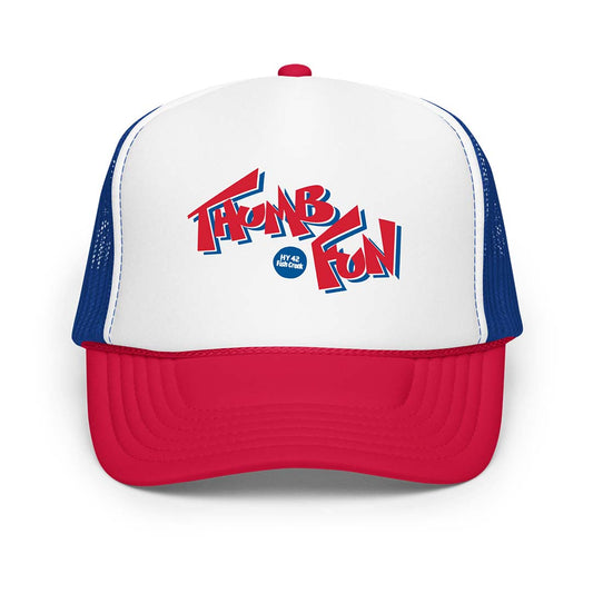Thumb Fun Amusement Park Wisconsin Retro Foam Trucker Hat