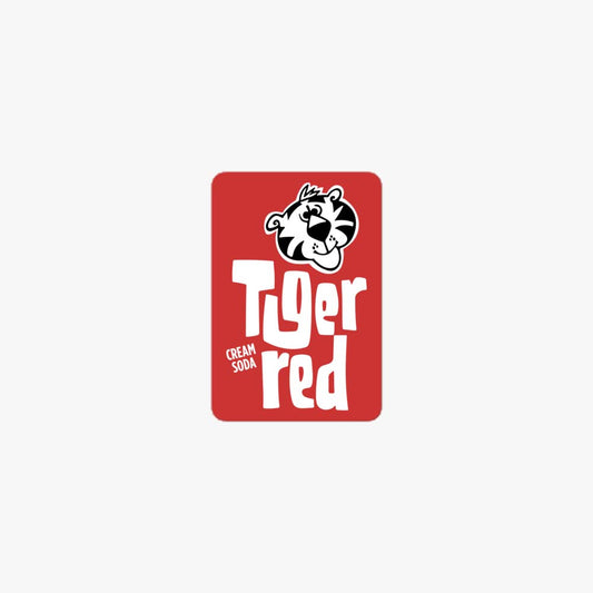 Tiger Red Cream Soda Retro Sticker