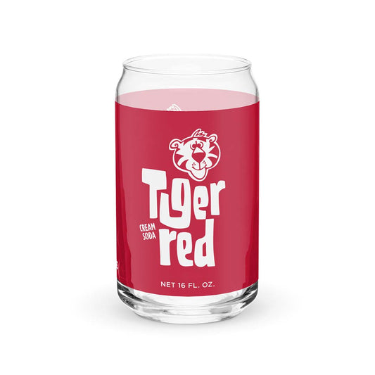 Tiger Red Cream Soda Can-shaped glass