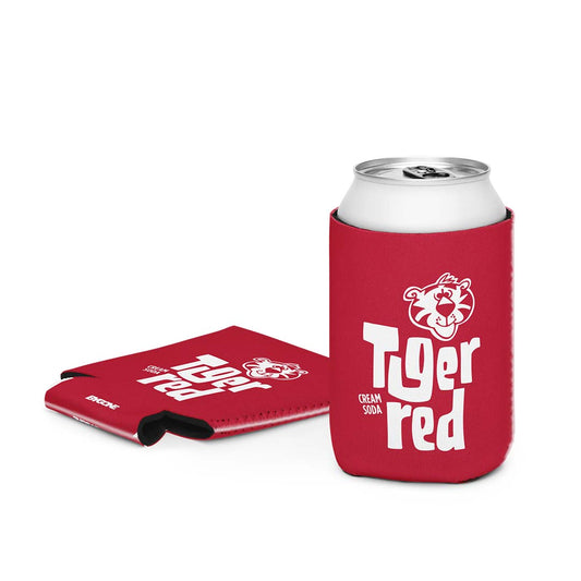 Tiger Red Cream Soda Can Cooler Koozie