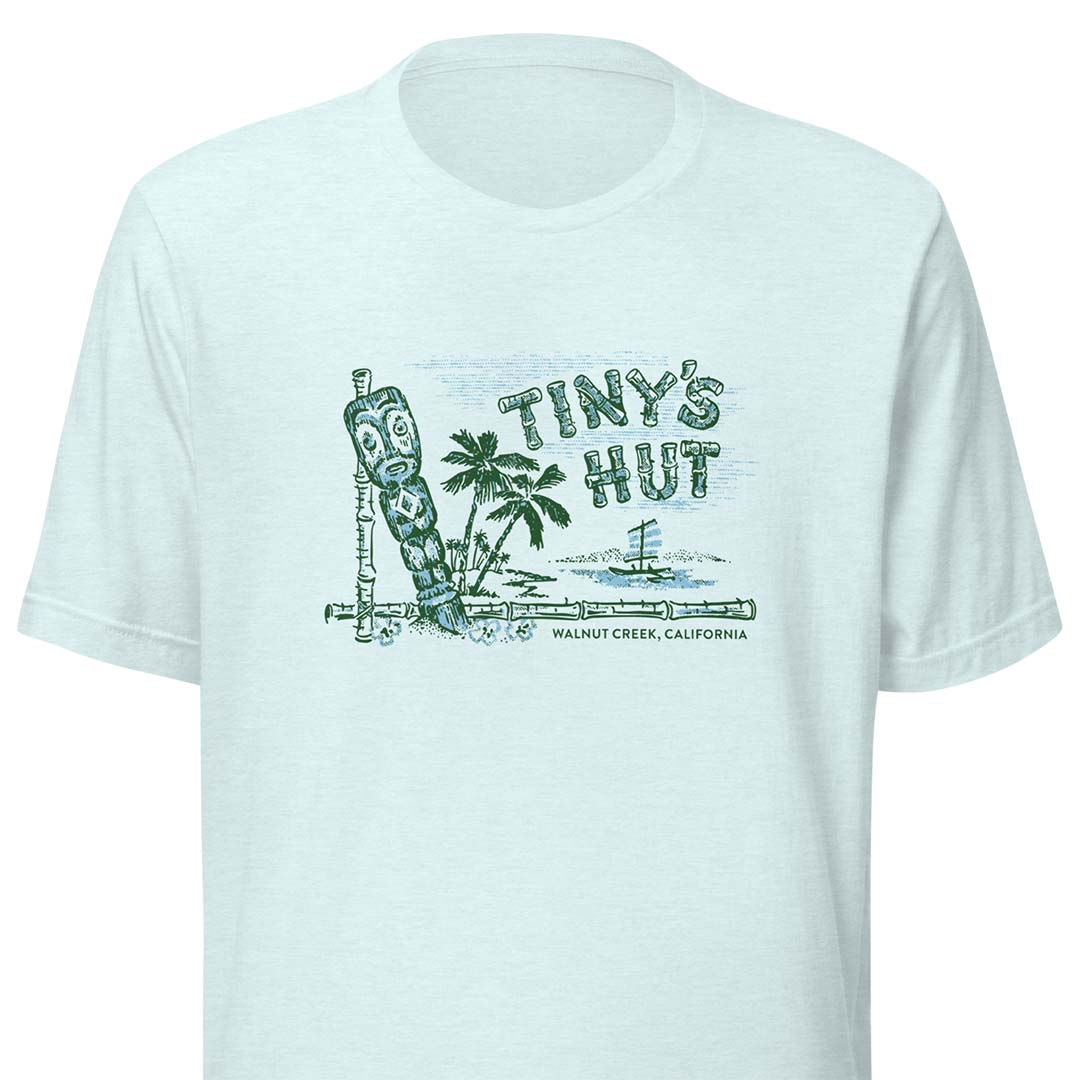 Tiny's Hut Tiki Bar California Unisex Retro T-shirt