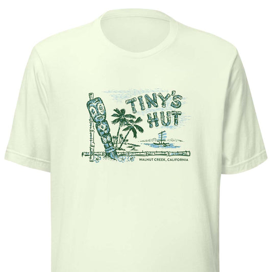 Tiny's Hut Tiki Bar California Unisex Retro T-shirt