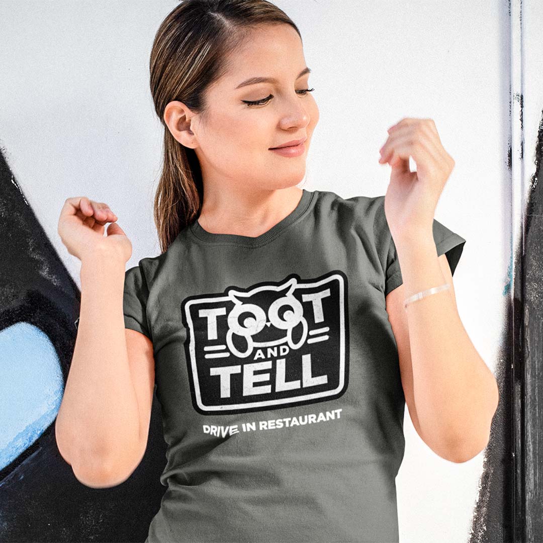 Toot and Tell Drive In Unisex Retro T-shirt