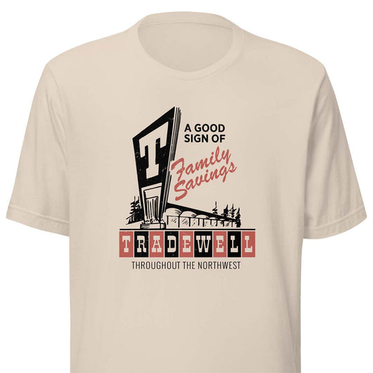 Tradewell Grocery Stores Seattle Portland Unisex Retro T-shirt