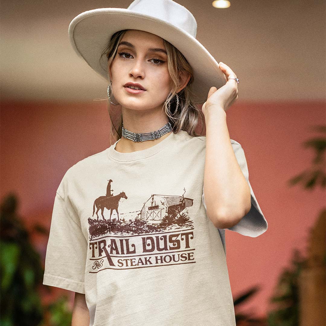 Trail Dust Steakhouse Unisex Retro T-shirt