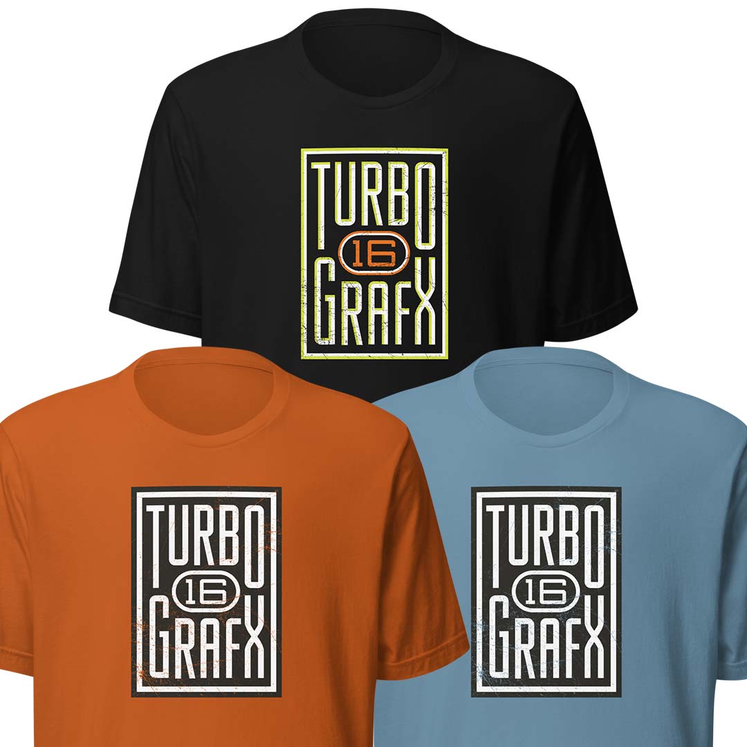 Turbografx 16 Video Game System Unisex Retro T-shirt