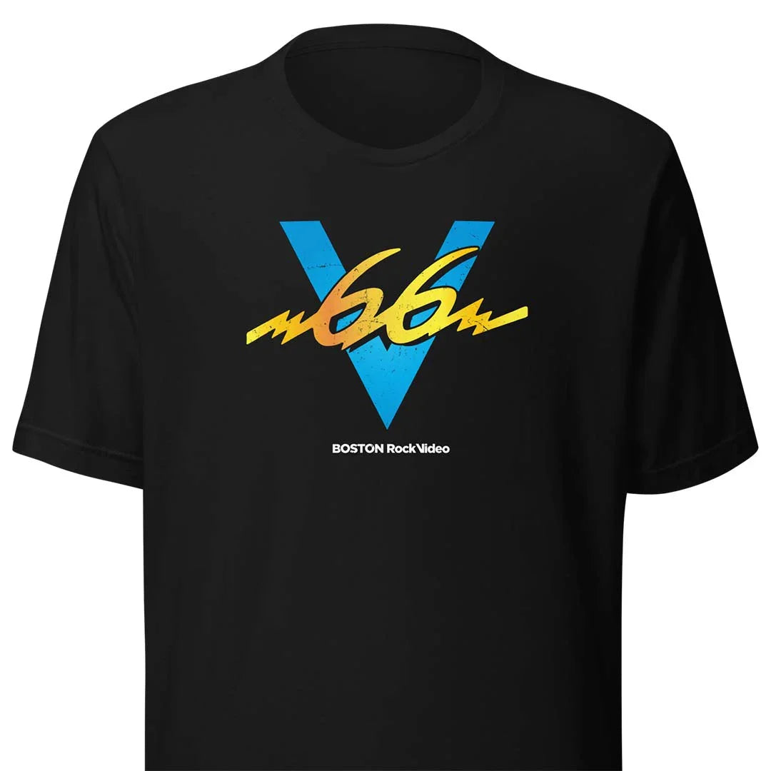 V66 Rock Video WVJV TV Boston Unisex Retro T-shirt – Bygone Brand