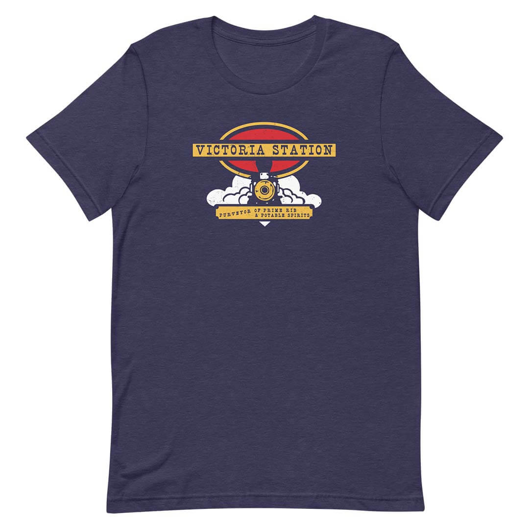 Victoria Station Prime Rib & Spirits Unisex Retro T-shirt