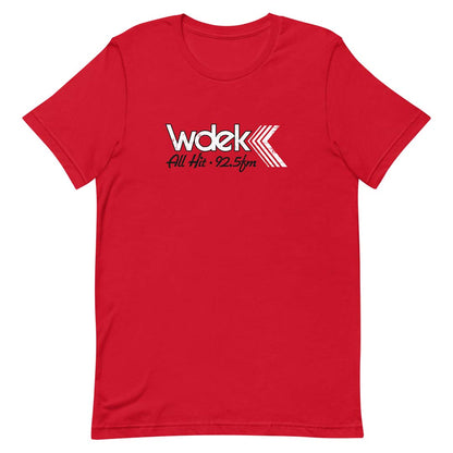 WDEK 92.5 FM Radio DeKalb Unisex Retro T-shirt