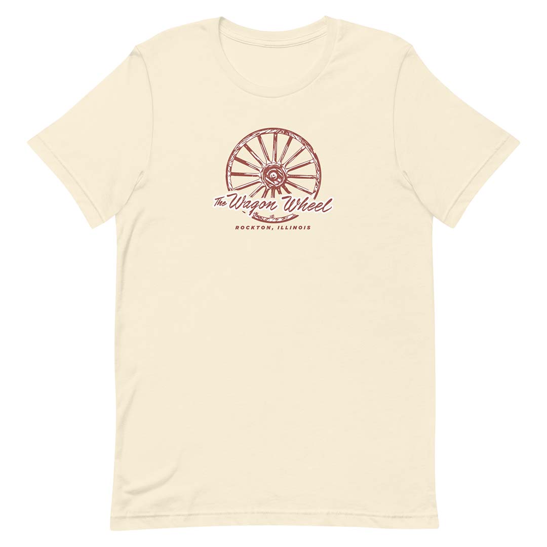 Wagon Wheel Lodge Rockton Unisex Retro T-shirt