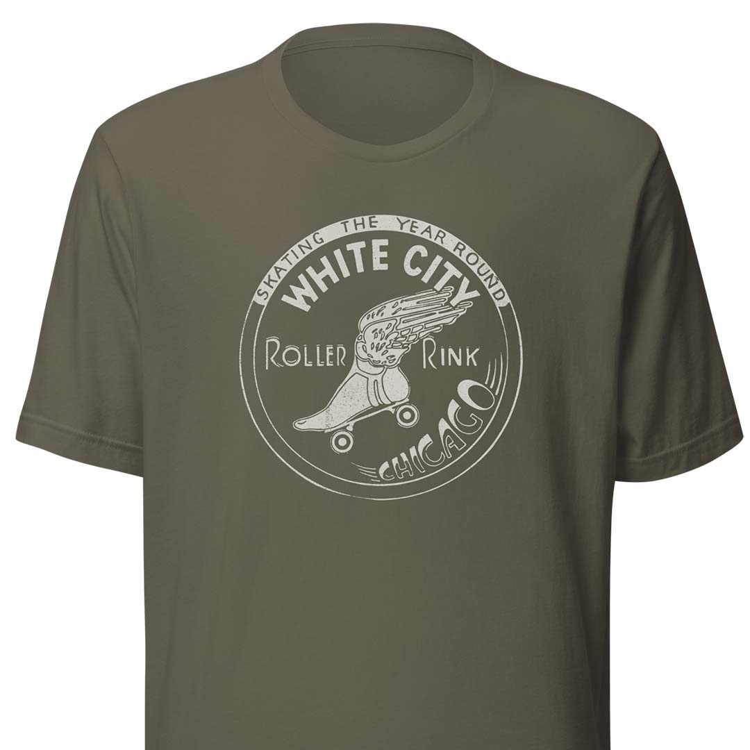 White City Roller Rink Chicago Unisex Retro T-shirt