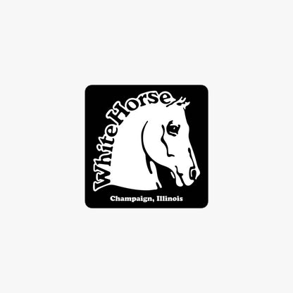 White Horse Inn Champaign Retro Sticker