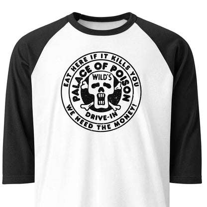 Palace of Poison St. Louis Unisex Retro 3/4 sleeve raglan baseball tee