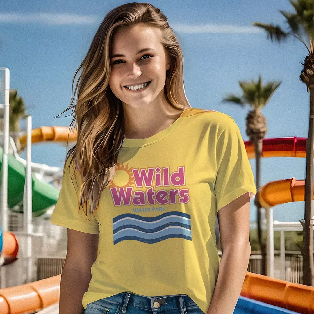 Wild Waters Water Park Florida Unisex Retro T-shirt