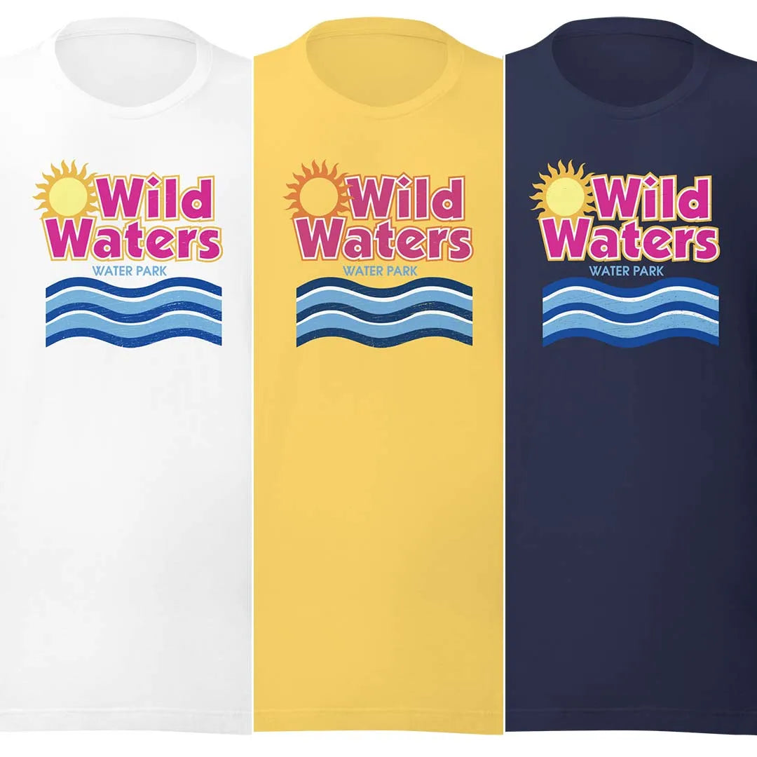 Wild Waters Water Park Florida Unisex Retro T-shirt