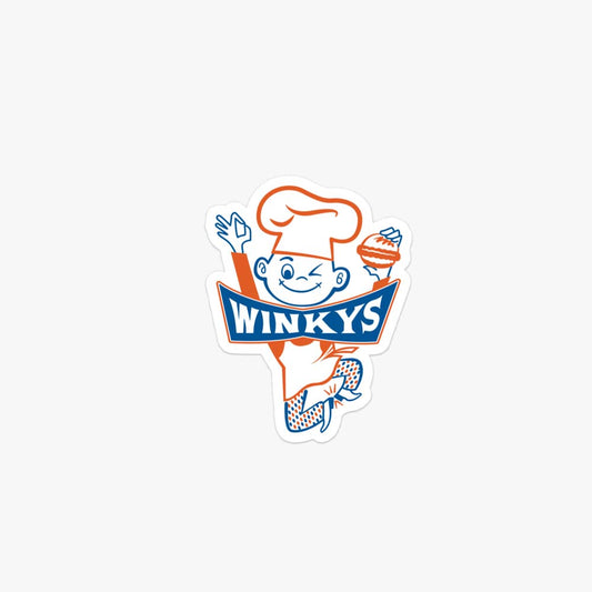 Winkys Hamburgers Pittsburgh Retro Sticker