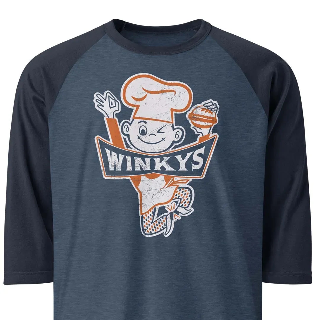 Winkys Hamburgers Pittsburgh unisex 3/4 sleeve raglan baseball tee ...