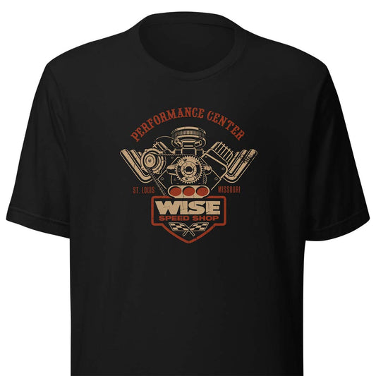 Wise Speed Shop Performance Racing St. Louis Unisex Retro T-shirt