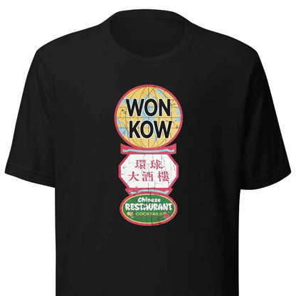 Won Kow Chinese Restaurant Chicago Unisex Retro T-shirt