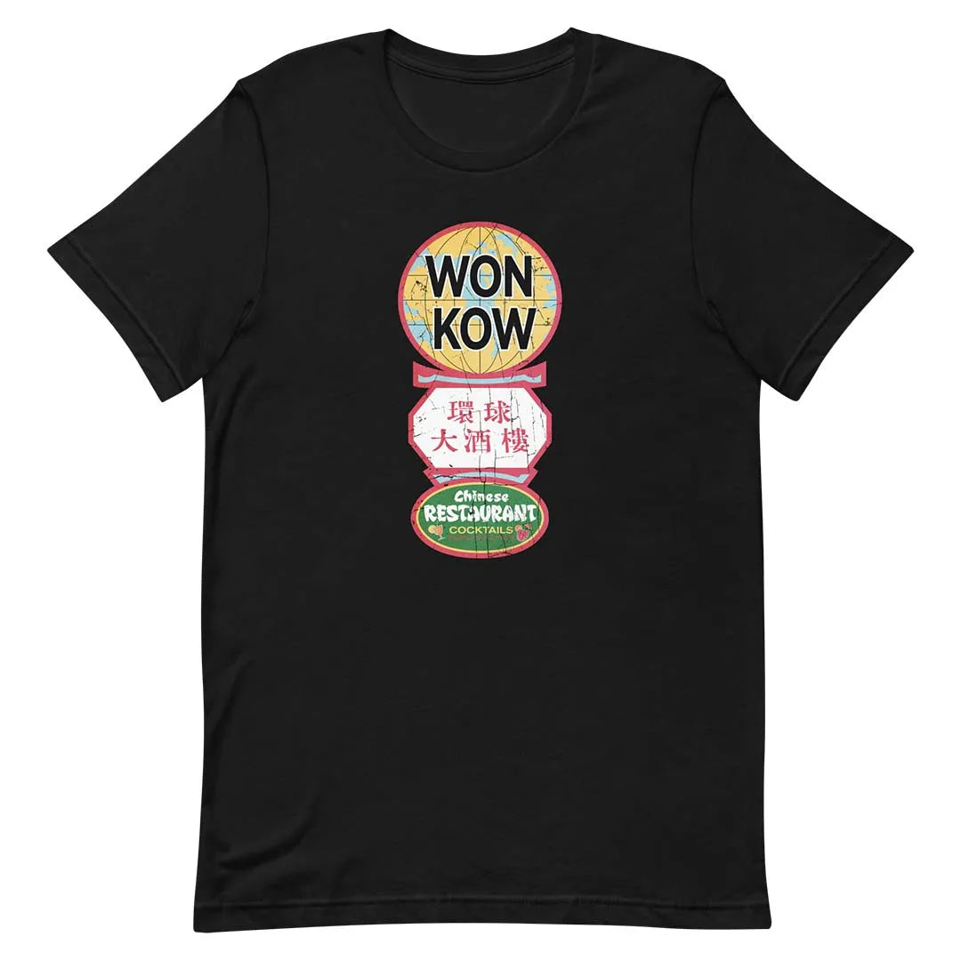 Won Kow Chinese Restaurant Chicago Unisex Retro T-shirt