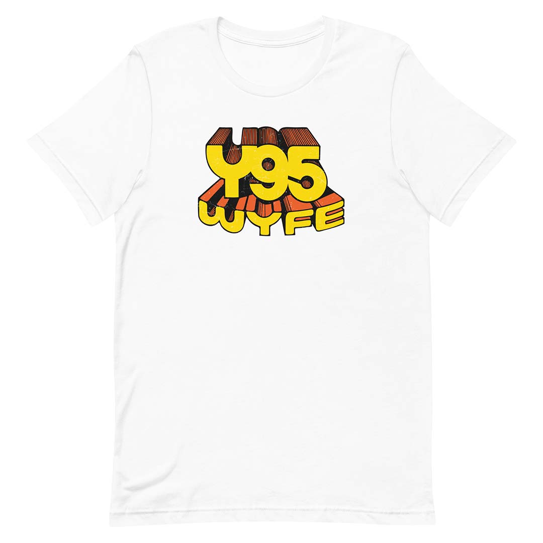 Y95 Radio Rockford Unisex Retro T-shirt