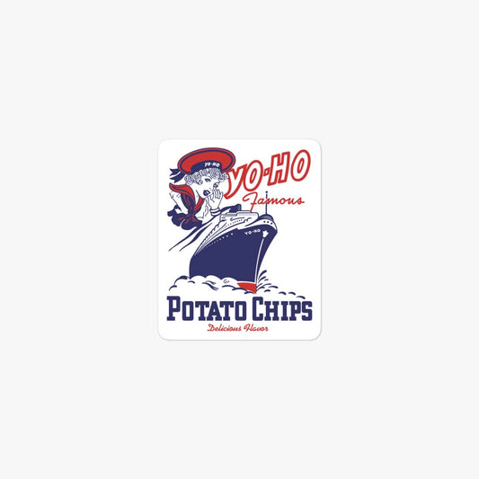 Yo-Ho Potato Chips Chicago Retro Sticker