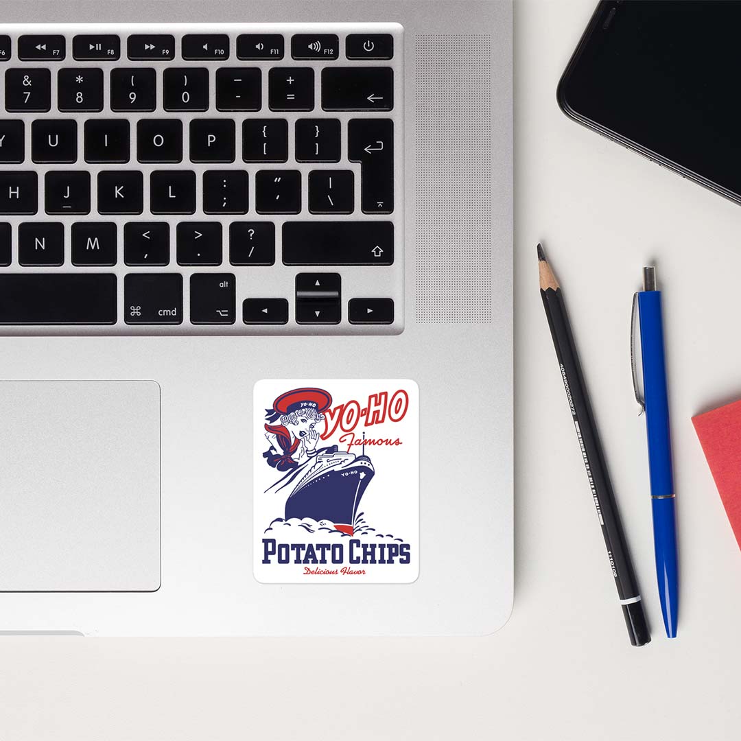 Yo-Ho Potato Chips Chicago Retro Sticker