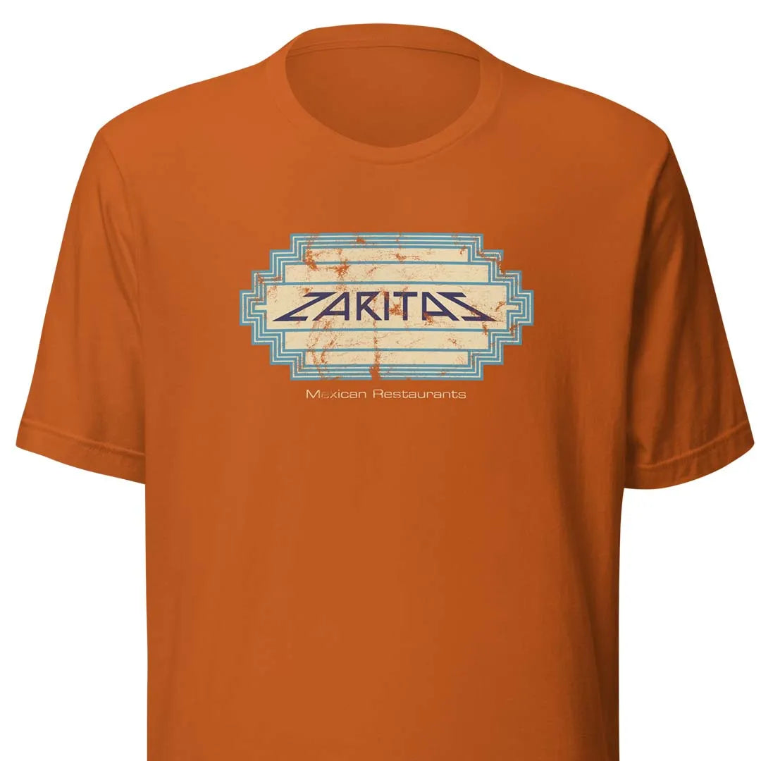 Zaritas Mexican Restaurant Madison Unisex Retro T-shirt