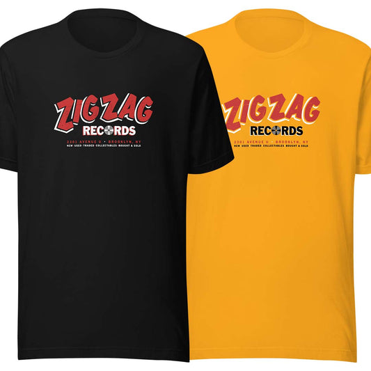 Zig Zag Records Brooklyn Unisex Retro T-shirt