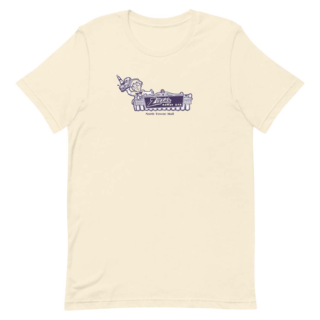 Ziltzie’s Rowdy Bar Rockford Unisex Retro T-shirt