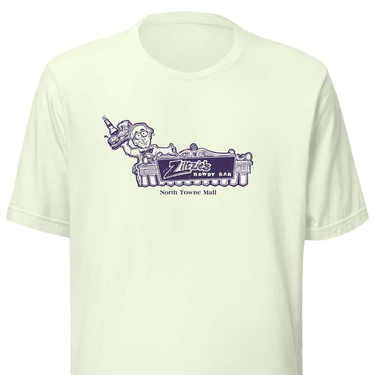 Ziltzie’s Rowdy Bar Rockford Unisex Retro T-shirt