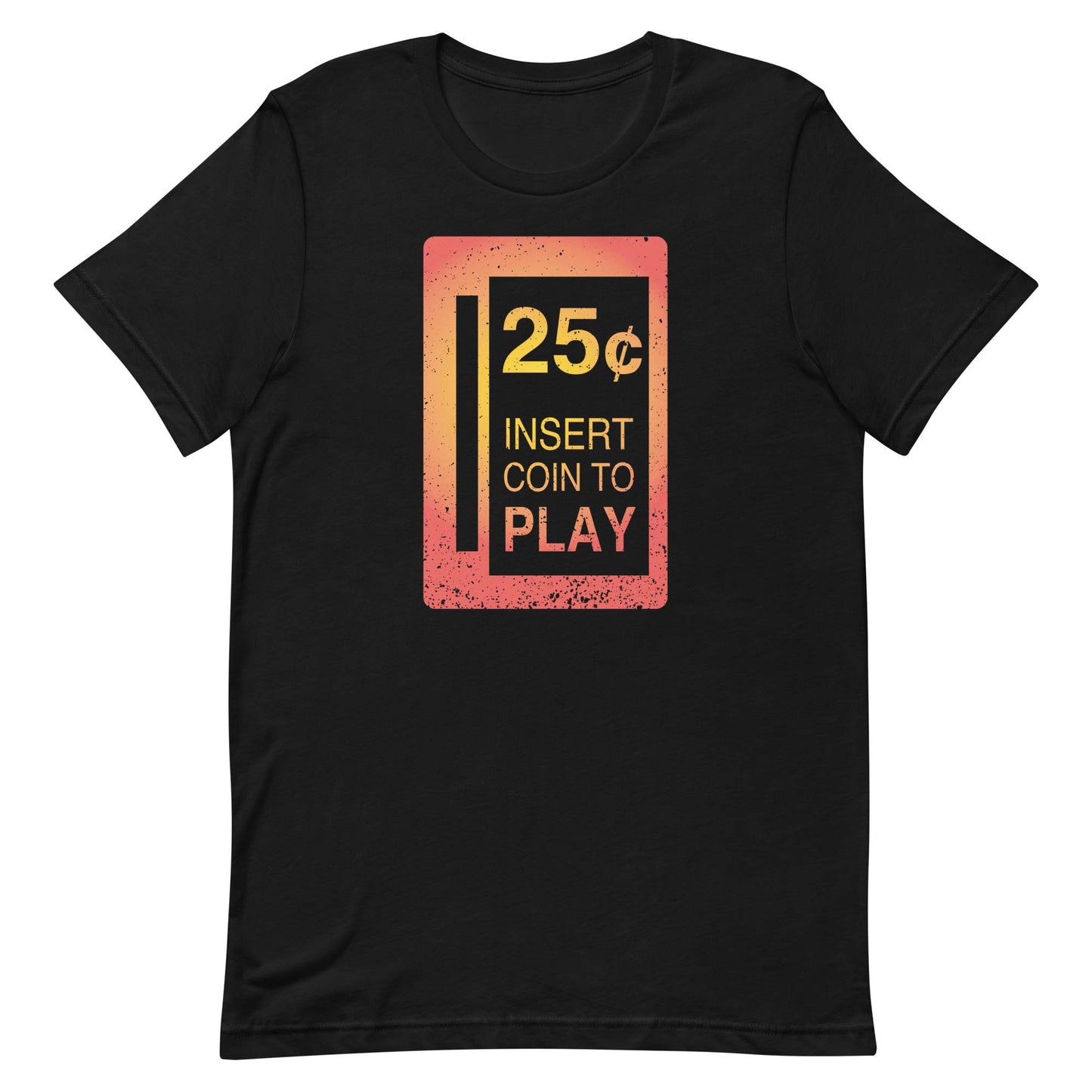 25¢ Insert Coin To Play Arcade Unisex Retro T-shirt - Bygone Brand
