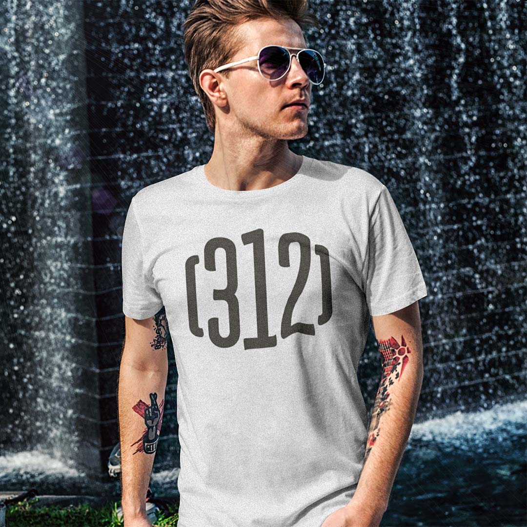 312 Chicago Area Code T-shirt – Bygone Brand