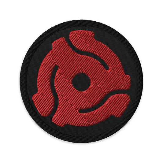 45 RPM Adapter Embroidered Patch