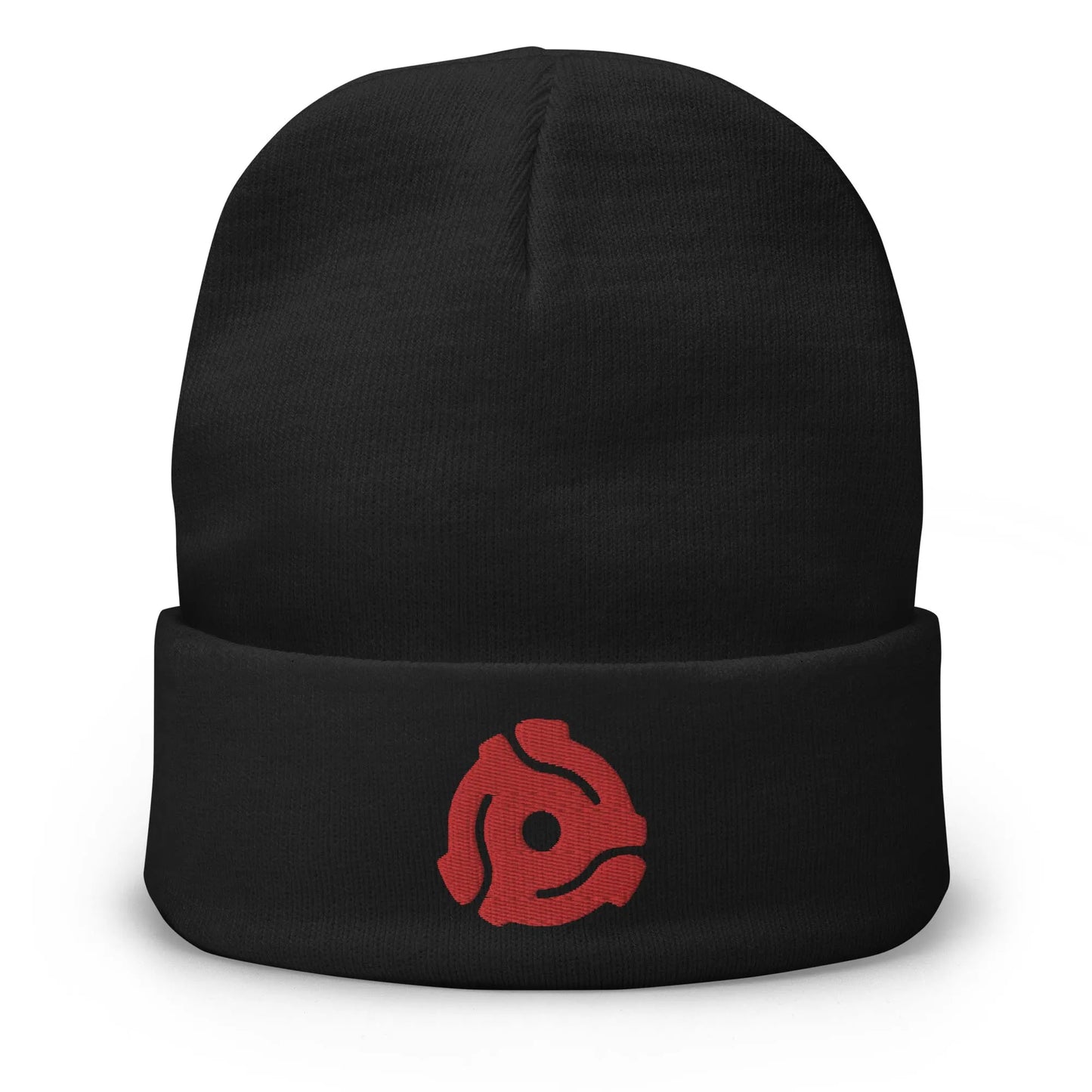 45 RPM Adapter Embroidered Beanie