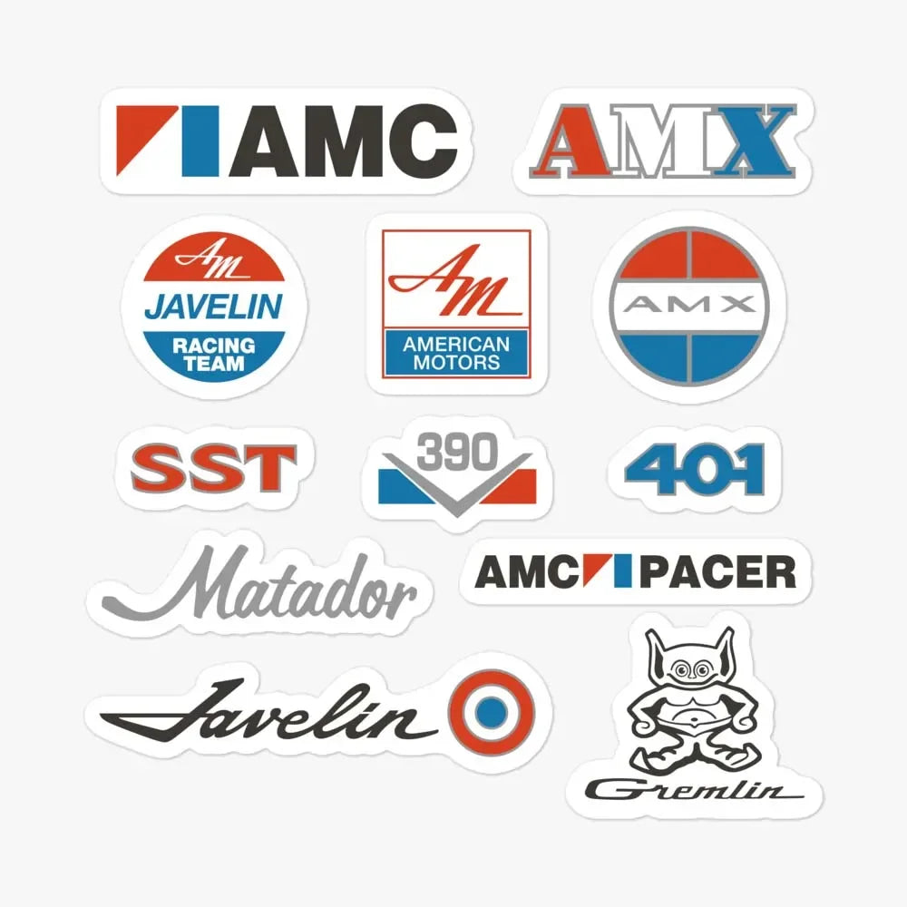 Am230 Sticker American Motors AMC Sticker Sheet – Bygone Brand